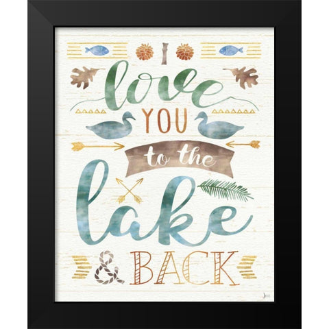 Lake Love II Black Modern Wood Framed Art Print by Aiken, Jess