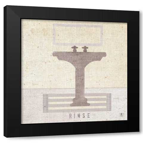 Soft Cleanse II Black Modern Wood Framed Art Print with Double Matting by Studio Mousseau