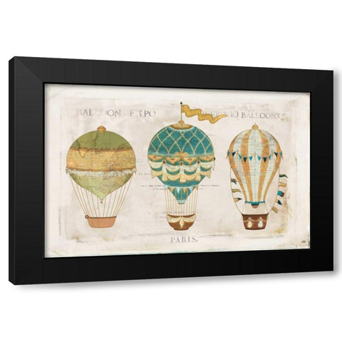 Balloon Expo I Black Modern Wood Framed Art Print with Double Matting by Pertiet, Katie