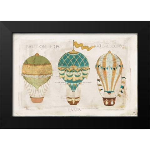 Balloon Expo I Black Modern Wood Framed Art Print by Pertiet, Katie