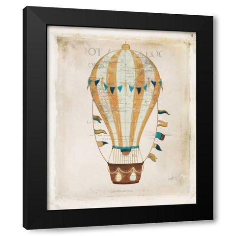 Balloon Expo III Black Modern Wood Framed Art Print with Double Matting by Pertiet, Katie