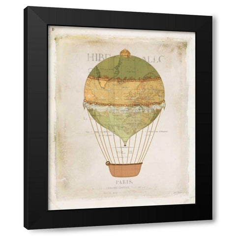 Balloon Expo IV Black Modern Wood Framed Art Print with Double Matting by Pertiet, Katie