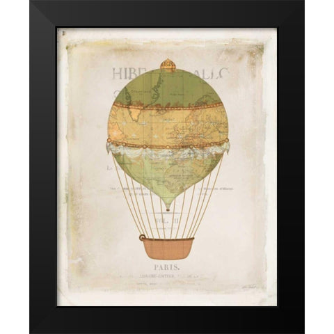 Balloon Expo IV Black Modern Wood Framed Art Print by Pertiet, Katie