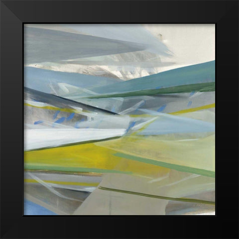 Reaching Out Black Modern Wood Framed Art Print by Maye, Jo