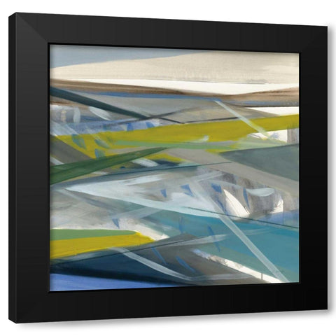 Reaching Forward Black Modern Wood Framed Art Print by Maye, Jo