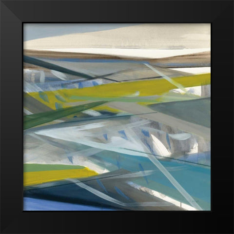 Reaching Forward Black Modern Wood Framed Art Print by Maye, Jo