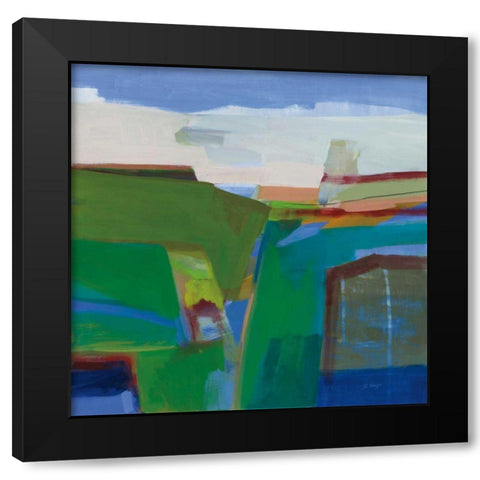Clear Day Black Modern Wood Framed Art Print with Double Matting by Maye, Jo