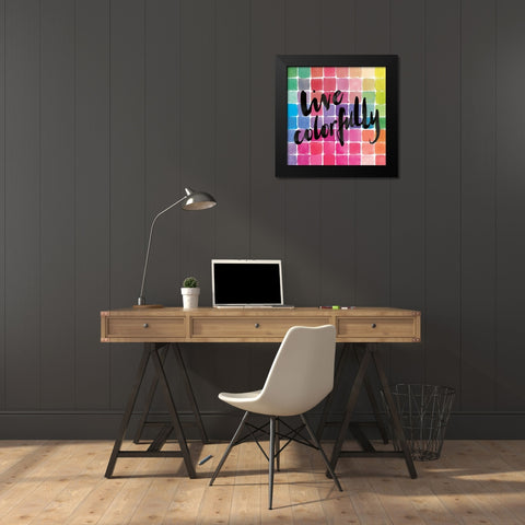 Color Quotes II Black Modern Wood Framed Art Print by Miller, Sara Zieve
