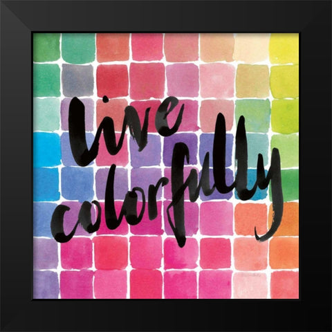 Color Quotes II Black Modern Wood Framed Art Print by Miller, Sara Zieve