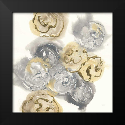 Gold Edged Neutral I Black Modern Wood Framed Art Print by Paschke, Chris