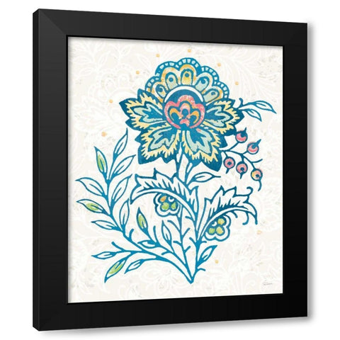 Kala Flower IV Black Modern Wood Framed Art Print with Double Matting by Schlabach, Sue