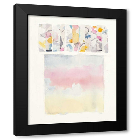 Day Dream Watercolor Black Modern Wood Framed Art Print with Double Matting by Schick, Mike