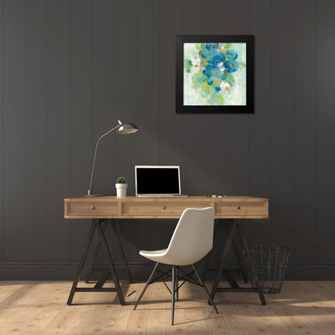 Spring Aroma II Yellow Black Modern Wood Framed Art Print by Vassileva, Silvia