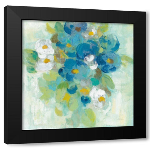 Spring Aroma II Yellow Black Modern Wood Framed Art Print by Vassileva, Silvia