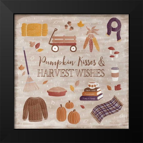 Autumn Enchantment II Black Modern Wood Framed Art Print by Marshall, Laura