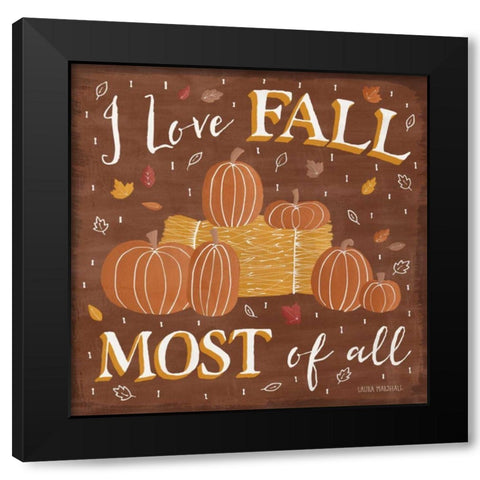 Autumn Enchantment V Black Modern Wood Framed Art Print by Marshall, Laura