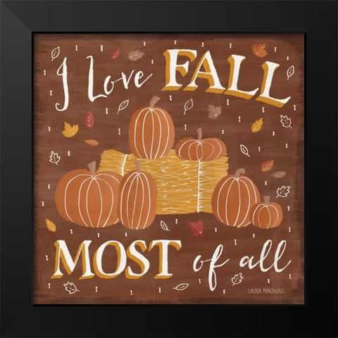 Autumn Enchantment V Black Modern Wood Framed Art Print by Marshall, Laura