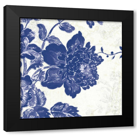 Toile Roses IV Black Modern Wood Framed Art Print with Double Matting by Schlabach, Sue