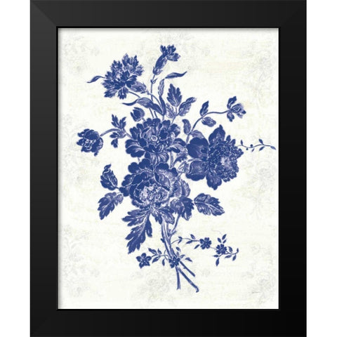 Toile Roses VIII Black Modern Wood Framed Art Print by Schlabach, Sue