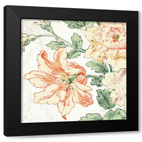 Cottage Roses VII Black Modern Wood Framed Art Print with Double Matting by Schlabach, Sue