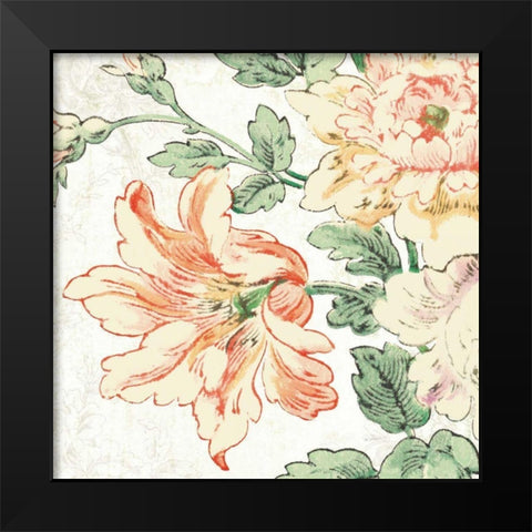 Cottage Roses VII Black Modern Wood Framed Art Print by Schlabach, Sue