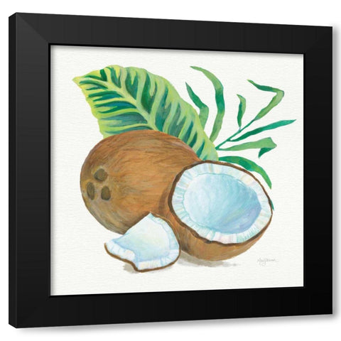 Coconut Palm II Black Modern Wood Framed Art Print by Urban, Mary