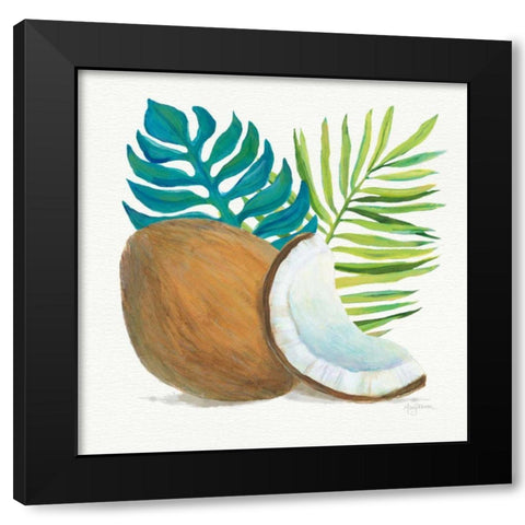 Coconut Palm IV Black Modern Wood Framed Art Print by Urban, Mary