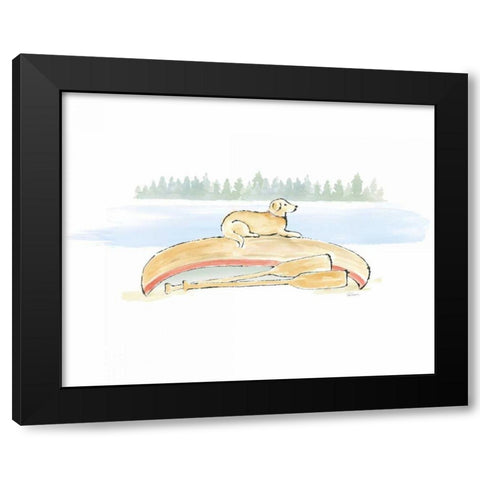 Lakeside Days III Black Modern Wood Framed Art Print with Double Matting by Schlabach, Sue