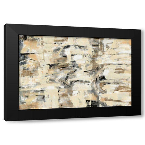 Tone on Tone Black Modern Wood Framed Art Print by Vassileva, Silvia
