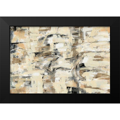 Tone on Tone Black Modern Wood Framed Art Print by Vassileva, Silvia