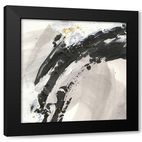 Galaxy I Black Modern Wood Framed Art Print with Double Matting by Paschke, Chris