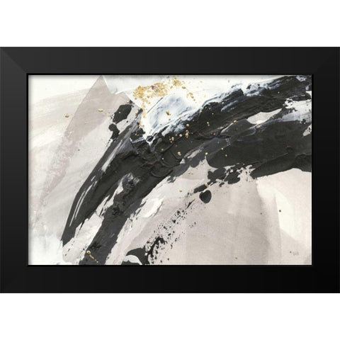 Galaxy I Crop Black Modern Wood Framed Art Print by Paschke, Chris