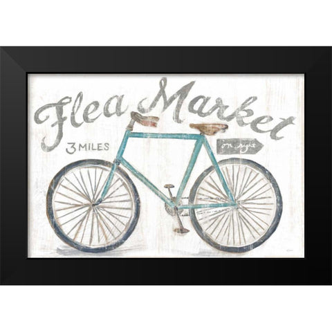 White Barn Flea Market I Black Modern Wood Framed Art Print by Schlabach, Sue