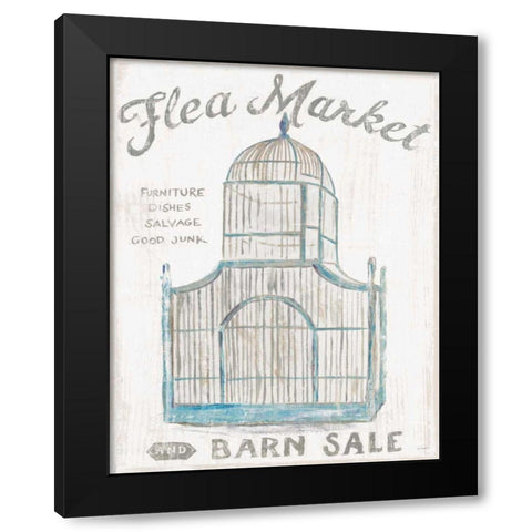 White Barn Flea Market III Black Modern Wood Framed Art Print with Double Matting by Schlabach, Sue