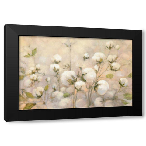 Cotton Field Black Modern Wood Framed Art Print by Purinton, Julia