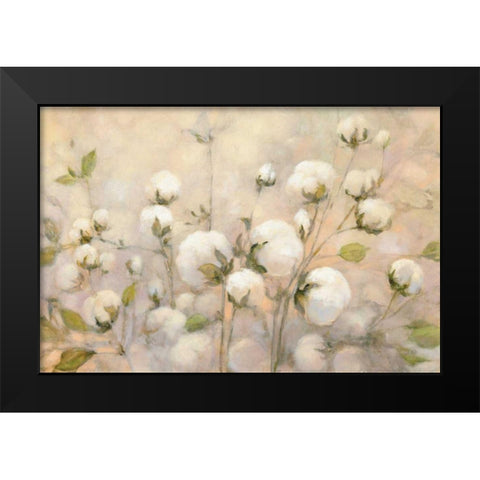 Cotton Field Black Modern Wood Framed Art Print by Purinton, Julia