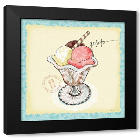 Dessert Please III Black Modern Wood Framed Art Print with Double Matting by Schlabach, Sue