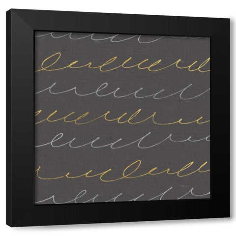 Coffee Cuties Pattern II B Black Modern Wood Framed Art Print by Pela Studio
