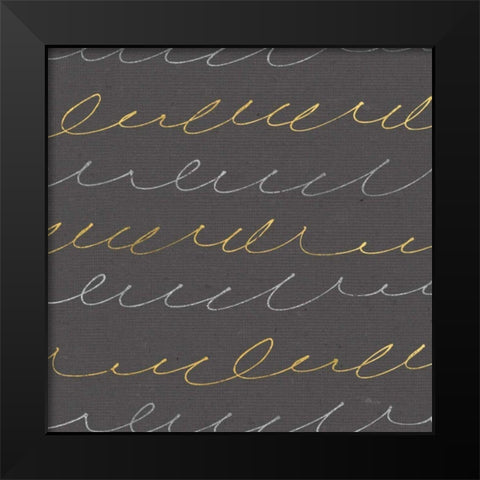 Coffee Cuties Pattern II B Black Modern Wood Framed Art Print by Pela Studio