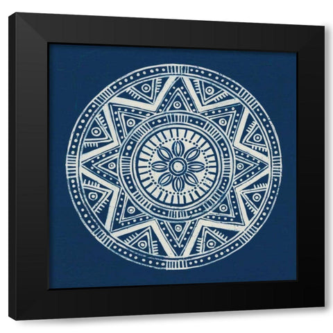 Seville I Dark Blue FB Black Modern Wood Framed Art Print by Lovell, Kathrine