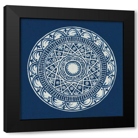 Seville III Dark Blue FB Black Modern Wood Framed Art Print by Lovell, Kathrine