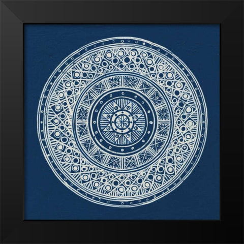 Seville IV Dark Blue FB Black Modern Wood Framed Art Print by Lovell, Kathrine