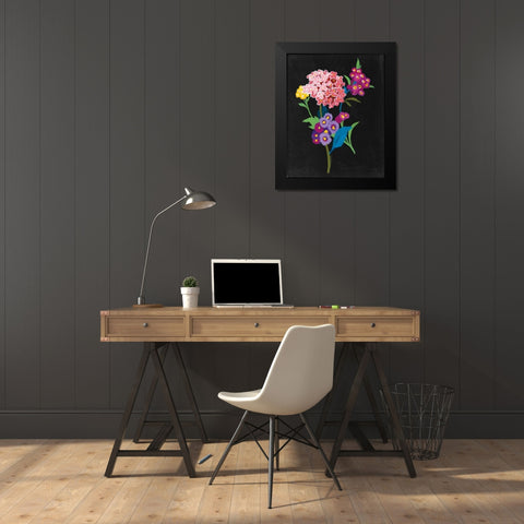 Alpine Bouquet III Black Modern Wood Framed Art Print by Nai, Danhui