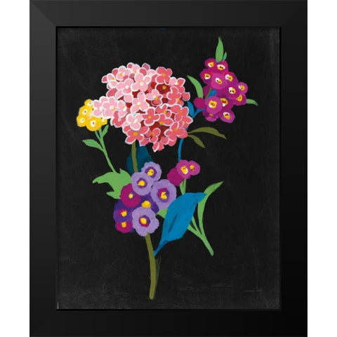 Alpine Bouquet III Black Modern Wood Framed Art Print by Nai, Danhui