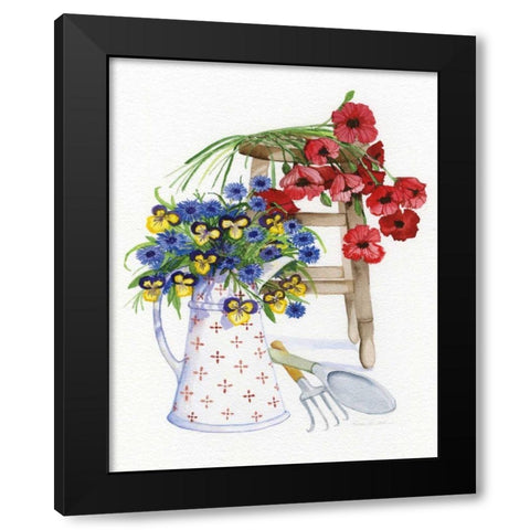 Down Home I Black Modern Wood Framed Art Print with Double Matting by McKenna, Kathleen Parr