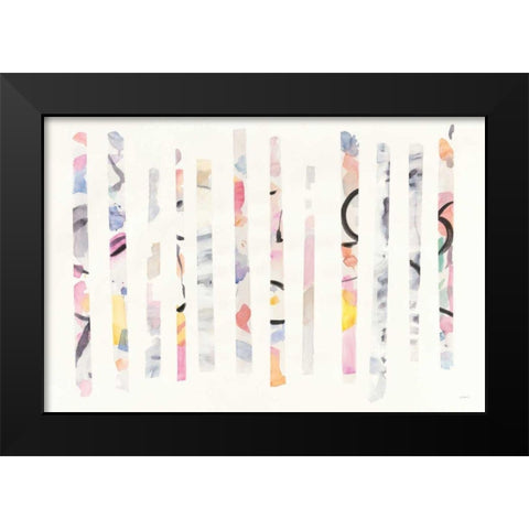 Candy Bars Black Modern Wood Framed Art Print by Schick, Mike