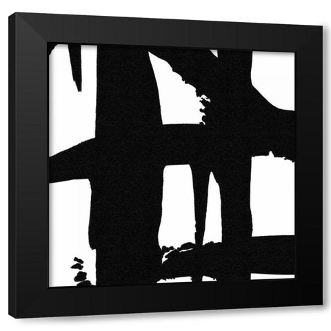 Crossing Paths I Black Modern Wood Framed Art Print with Double Matting by Adams, Sarah