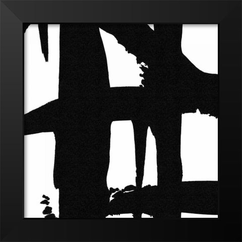 Crossing Paths I Black Modern Wood Framed Art Print by Adams, Sarah