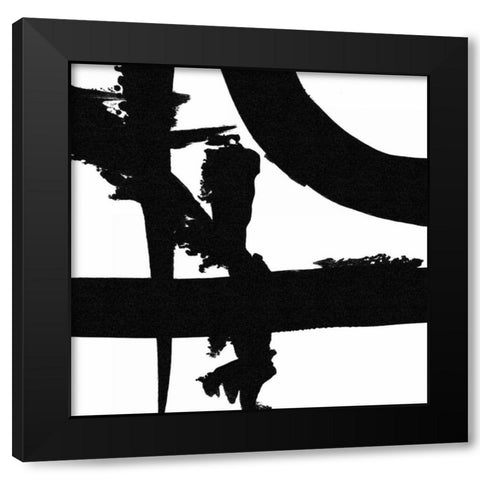 Crossing Paths II Black Modern Wood Framed Art Print by Adams, Sarah