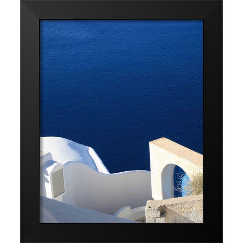 Santorini II Crop Black Modern Wood Framed Art Print by Miller, Sara Zieve